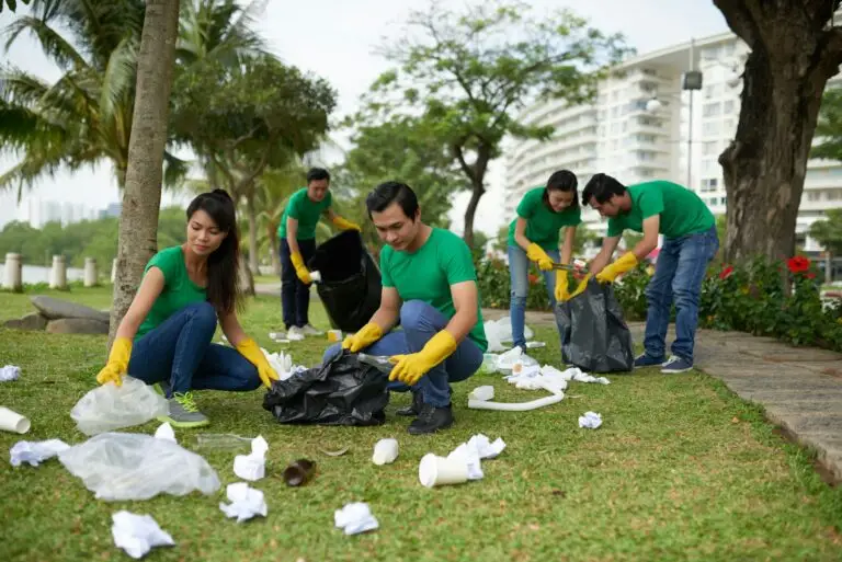 Cleaning A park for a sustainability, healthy envionment.