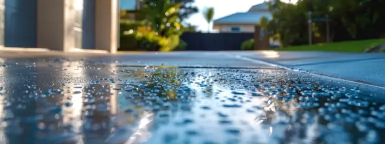 sparkling clean driveway and walkway leading up to a pristine home, showcasing the results of effective vacate cleaning in perth.