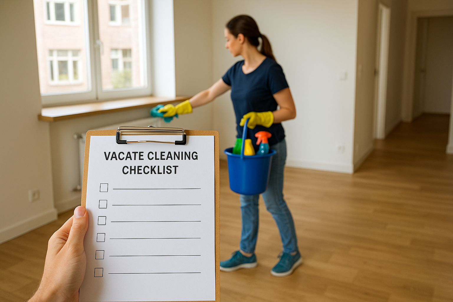 DIY vacate cleaning checklist for house